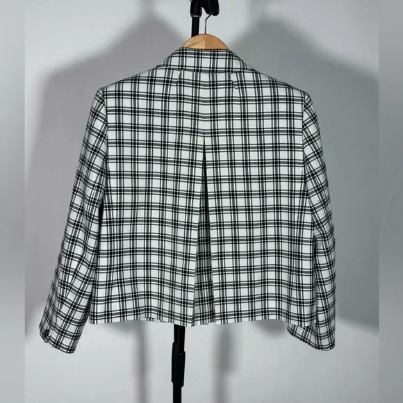 New Collection blazer-jacket in plaid Italian city wool blend